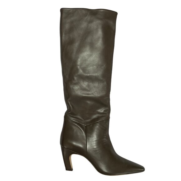 NEW Everlane The Banana Boot Womens 10 Dark Brown Leather Knee High - Picture 12 of 15